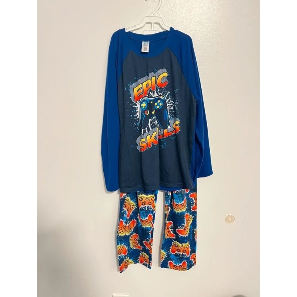 Boys pajama long sleeve set xl (14)